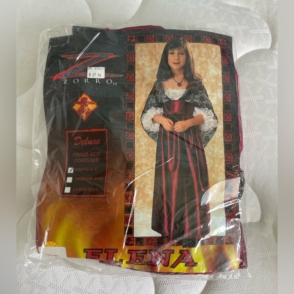 Zorro Elena Goth Costume Dress - Picture 1 of 5